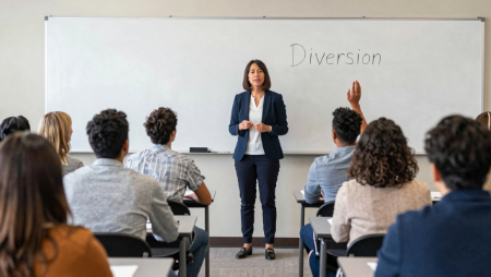 teacher standing before students in diversion class generated with Z-Image